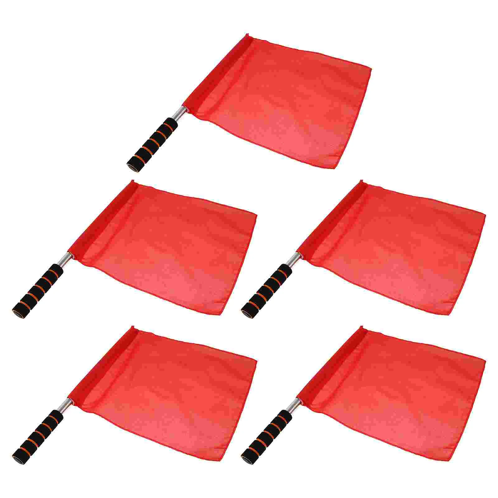 

5pcs Flags Commanding Referee Flags Conducting Flags Racing Flags Hand-cranked Flags for Competition Party Game Traffic