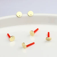 zinc alloy flat round base earrings connectors 8mm 10pcslot for diy earrings jewelry making finding accessories