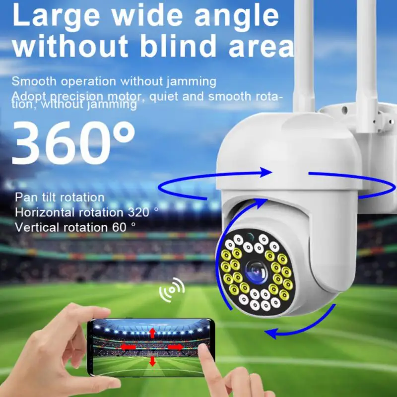 

Two-way Voice Intercom Sound And Light Alarm Wifi Outdoor Camera Video Surveillance Ai Human Detection 1080p Speed Dome Outdoor