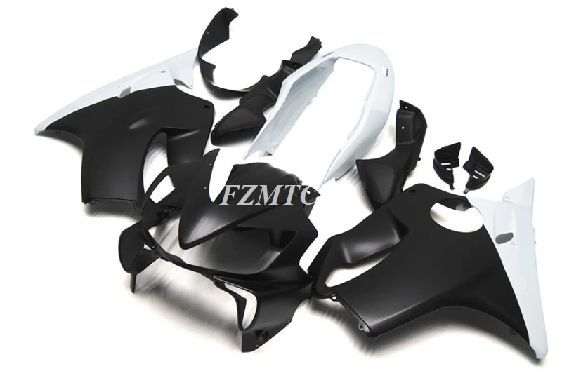 

Новый комплект обтекателей из АБС-пластика, подходит для HONDA CBR600 F4i 2004 2005 2006 2007 04 05 06 07, комплект кузова черного и белого цвета
