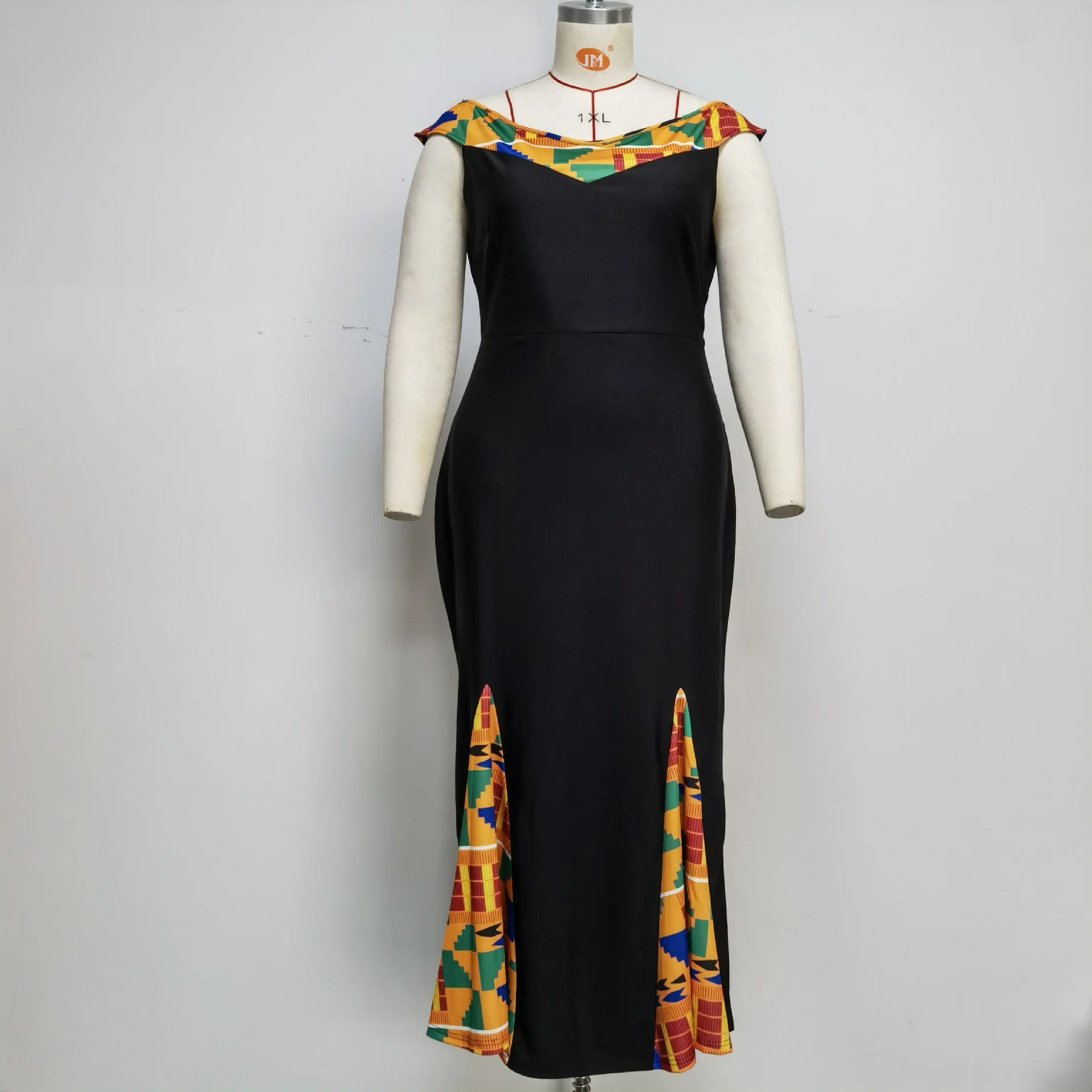 Африканское облегающее платье для женщин элегантное вечернее длинное без