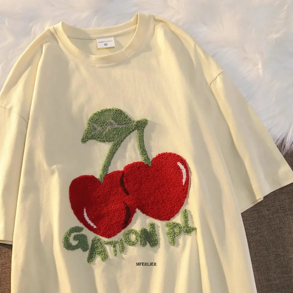 Женская футболка с коротким рукавом и круглым вырезом |