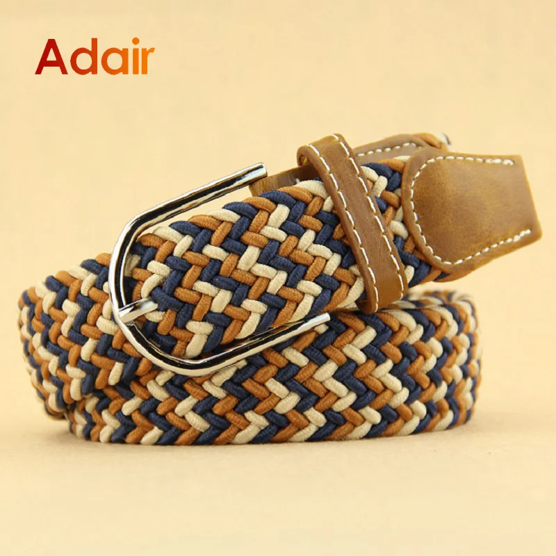 

Belts for Men Webbing Nylon Canvas Elastic Belts High Quality Men and Women Metal Pin Buckle Casual Leisure Tactics Strap HB077