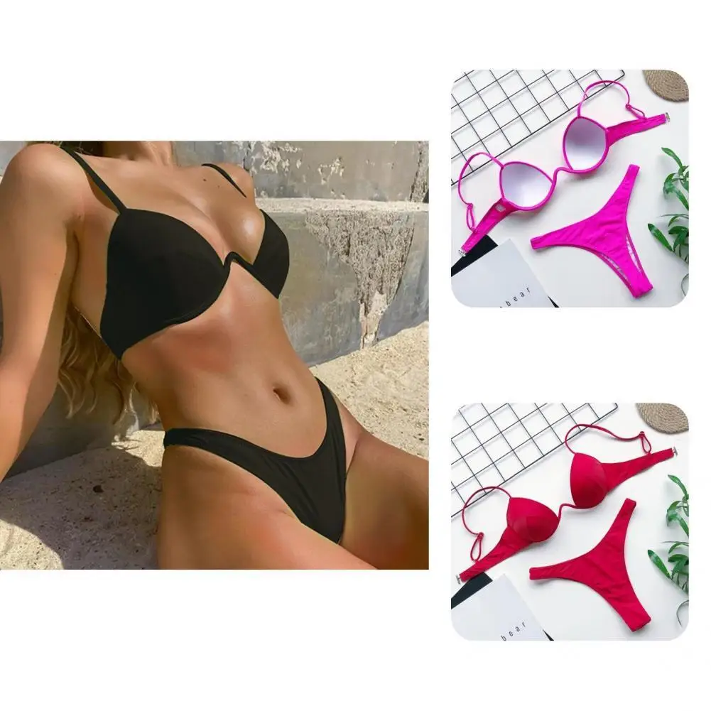 

Долговечный женский раздельный купальник, хороший сексуальный раздельный купальник на косточках, 1 комплект