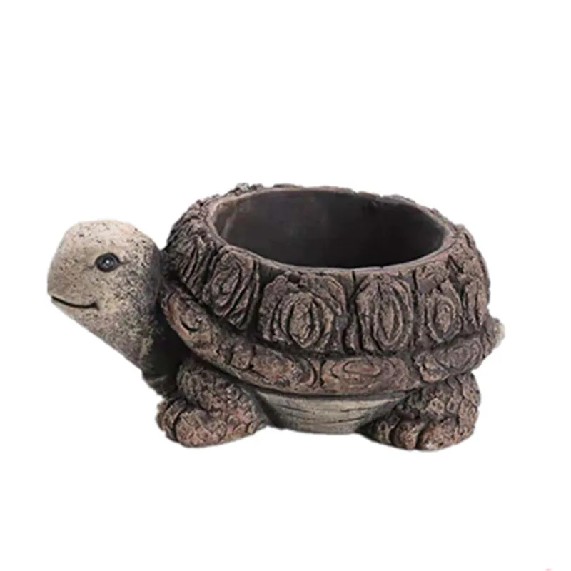 

DIY 3D Tortoise Vase Silicone Concrete Planter Molds Epoxy Resin Craft Big Cement Stone Turtle Flower Pot Mould