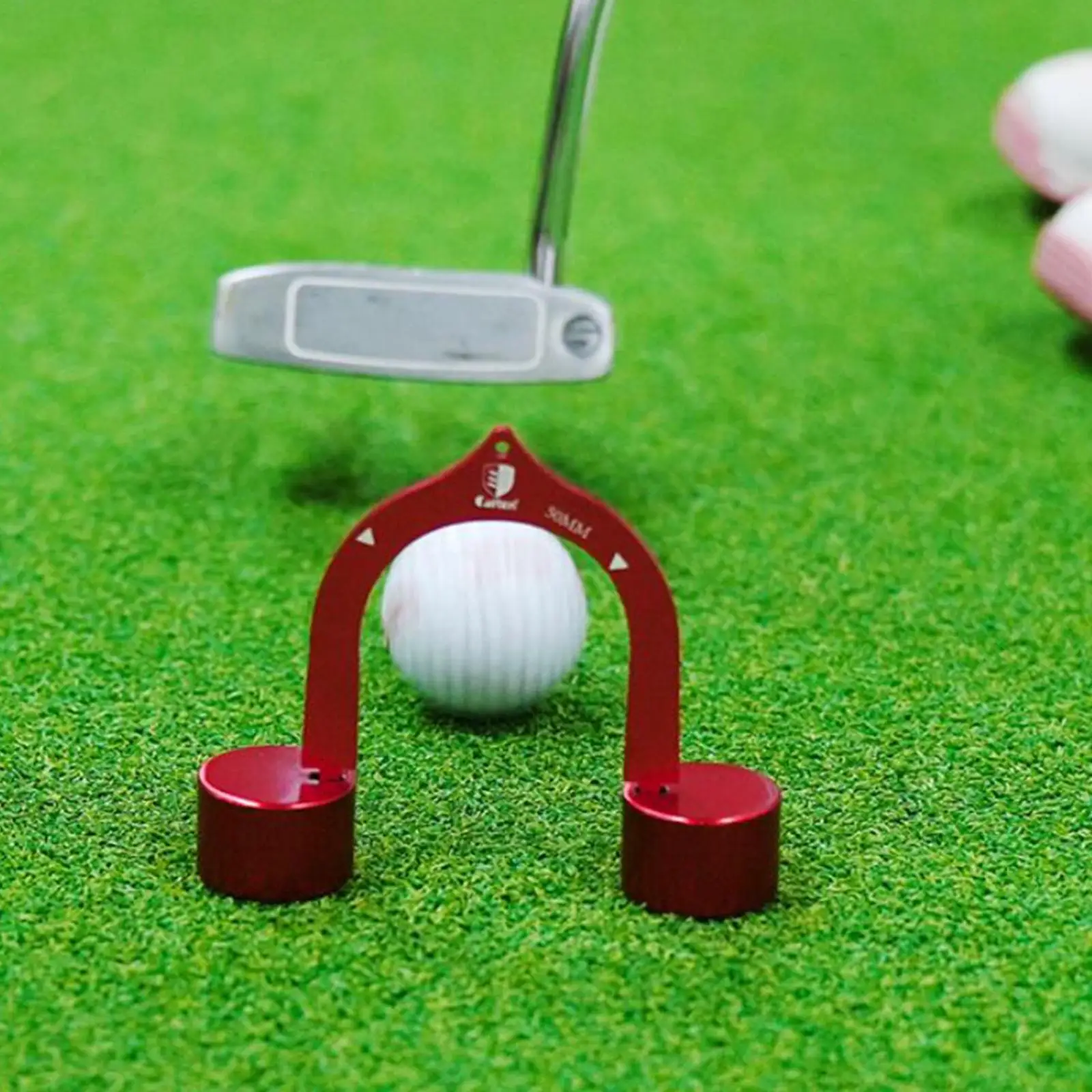 

3Pcs Golf Putting Gates Putt Alignment Control Metal Putter Goal with Bases