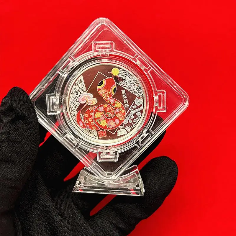 Год змеиной монеты Китайская коллекционная монета Фэн-шуй Новогодняя Змеиная