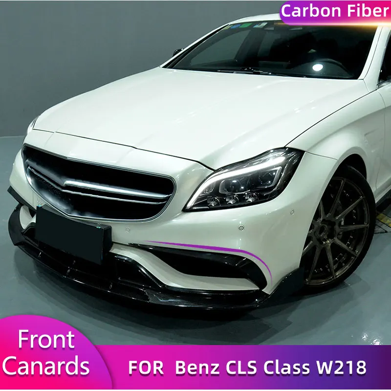 Передний бампер из углеродного волокна для Mercedes Benz CLS Class W218 CLS63 AMG S Sedan 4-дверный