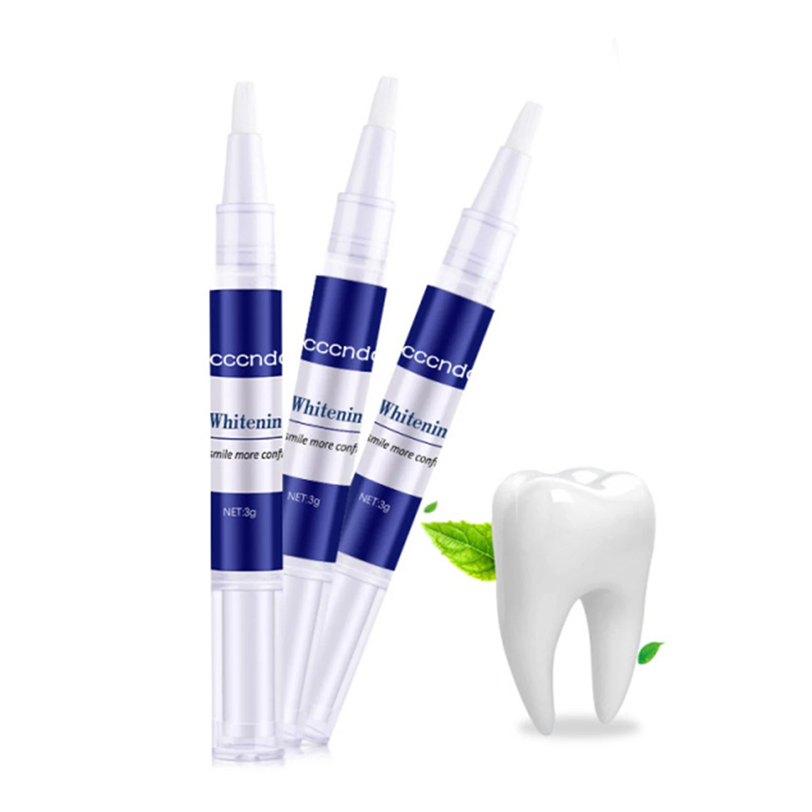 

3pcs Teeth Whitening Pen White Instant Teeth Remove Stains Teeth Whitening Gel Oral Hygiene Cleaning Lotion Tooth Bleaching Care