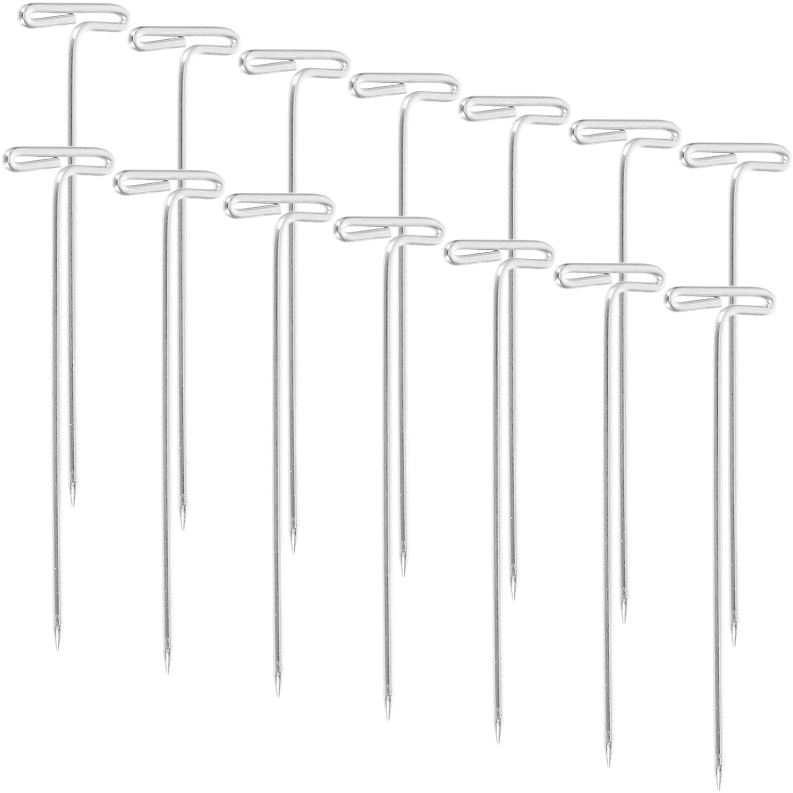 

100 Pcs Braided T-pin Straight Pins Blocking Crocheting Essentials Mannequin Head Sewing Fabric Office