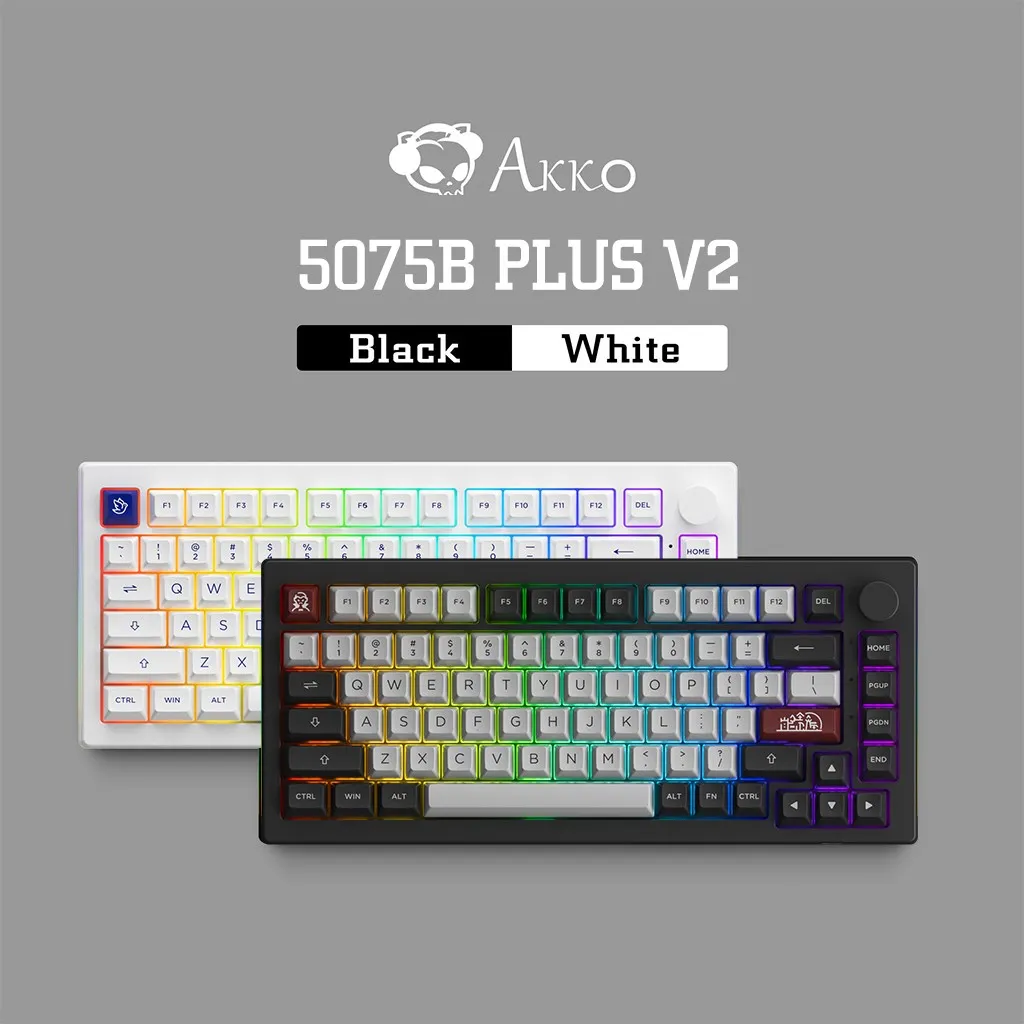 Akko 5075B Plus V2 75% Mechanical Gaming Keyboard 3/5 Pin Ho