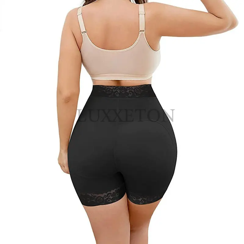 Women Tummy Control Faja Zipper Sexy Lace Hip Waist Shorts Bodysuits Women Slimming Waist Trimmer Shapewear Bra Lifter Lace