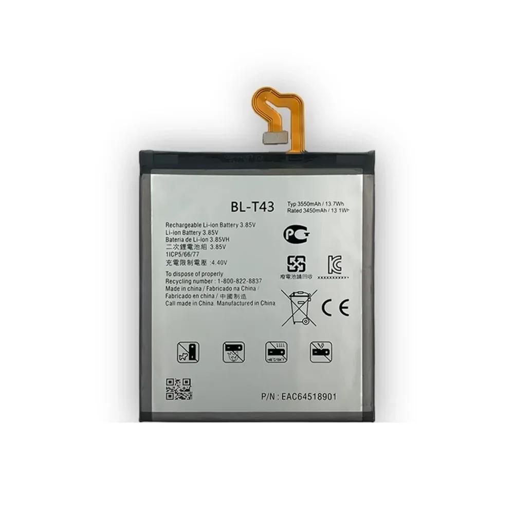 BL-T43 Новый аккумулятор для LG G8S ThinQ LM-G810 3550 мАч высококачественные аккумуляторы