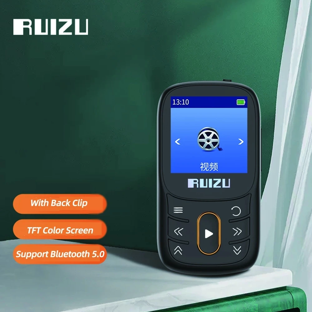 Спортивный MP3-плеер RUIZU X68 с мини-зажимом Bluetooth музыкальный плеер без потерь
