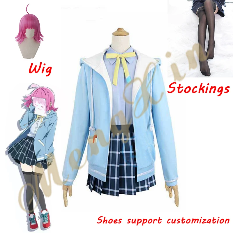 

Anime Love Live Cosplay Nijigasaki High School Idol Club Tennoji Rina School Uniform Outfi JK Dress Halloween Suit Custom Made