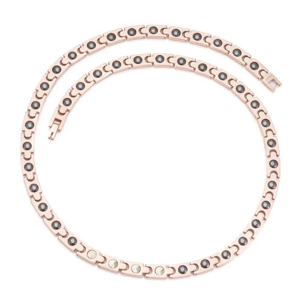 Титановое магнитное ожерелье Wollet для мужчин и женщин ювелирные изделия в подарок