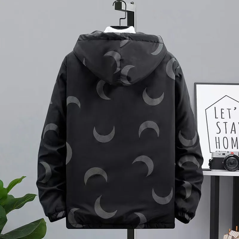 2021 New Men's Cotton-padded Jacket Autumn Winter Thick And Warm Male Jacket Korean Style Trendy Cotton Clothing Large Size Coat