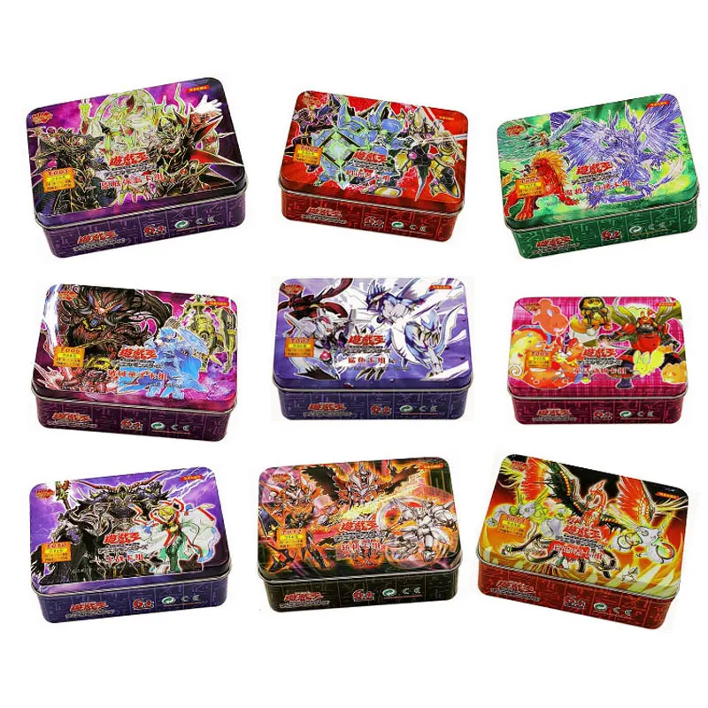 Редкие карты YUGIOH Machina Megalith без цепи аниме персонажи коллекция открыток Подарочные игрушки железная коробка