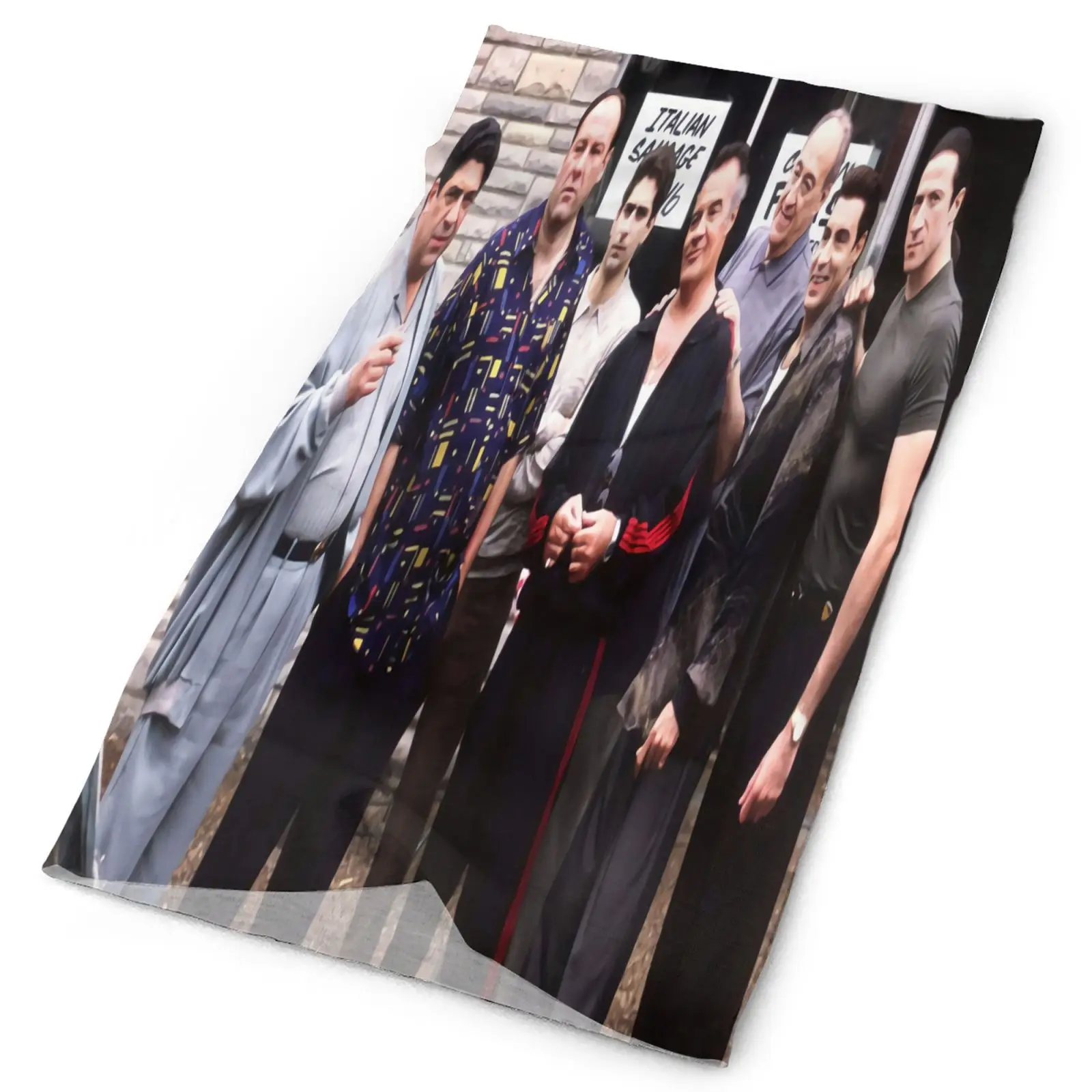 

Мужская бандана сопранос satriale с рисунком группы, камуфляжная ткань, туристическая тактическая Мужская накидка на шею