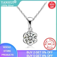 yanhui tibetan silver s925 zircon necklace shining lab diamond choker necklace for party female elegant fashion jewelry 2022