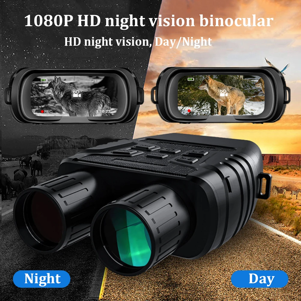 1080P HD Binoculars Night Vision Device  850nm Infrared Goggles With 4X Digital Zoom Day/Night Use For Outdoor Hunting Telescope