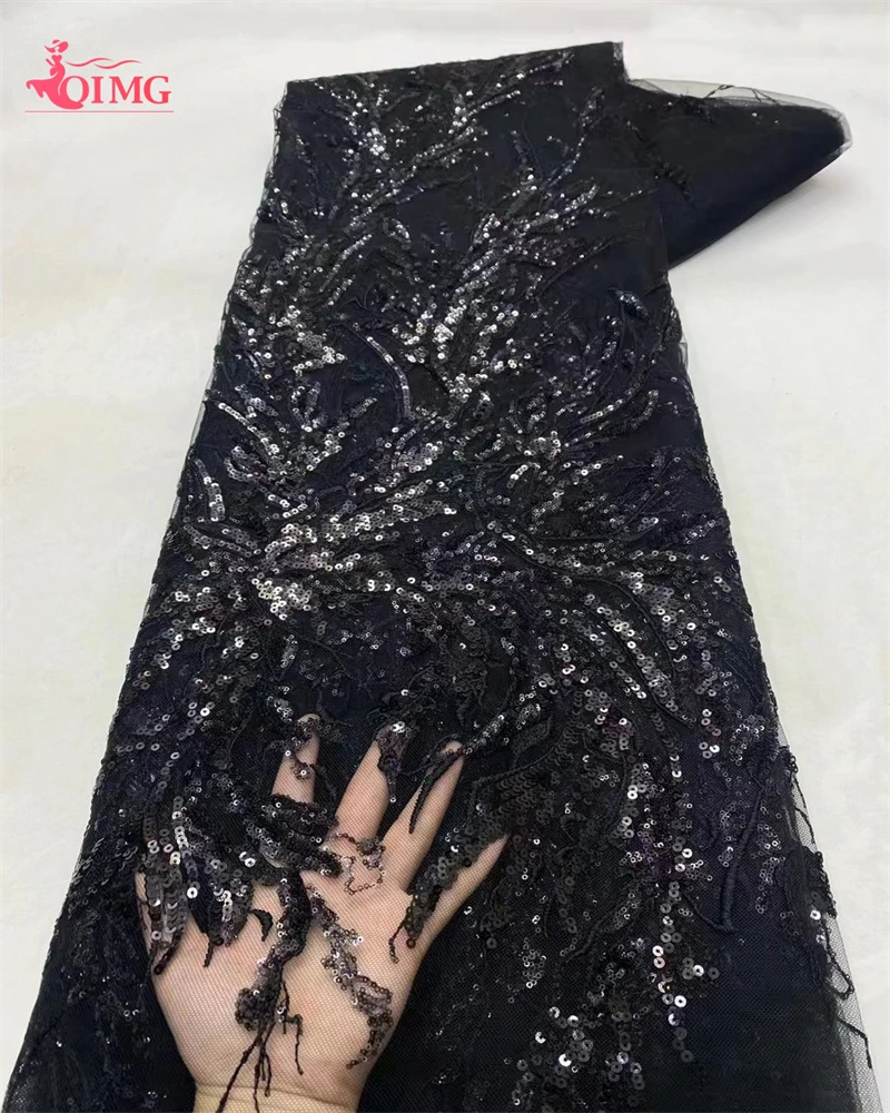 OIMG Роскошная красная 2024 Высококачественная французская Тюлевая сетчатая