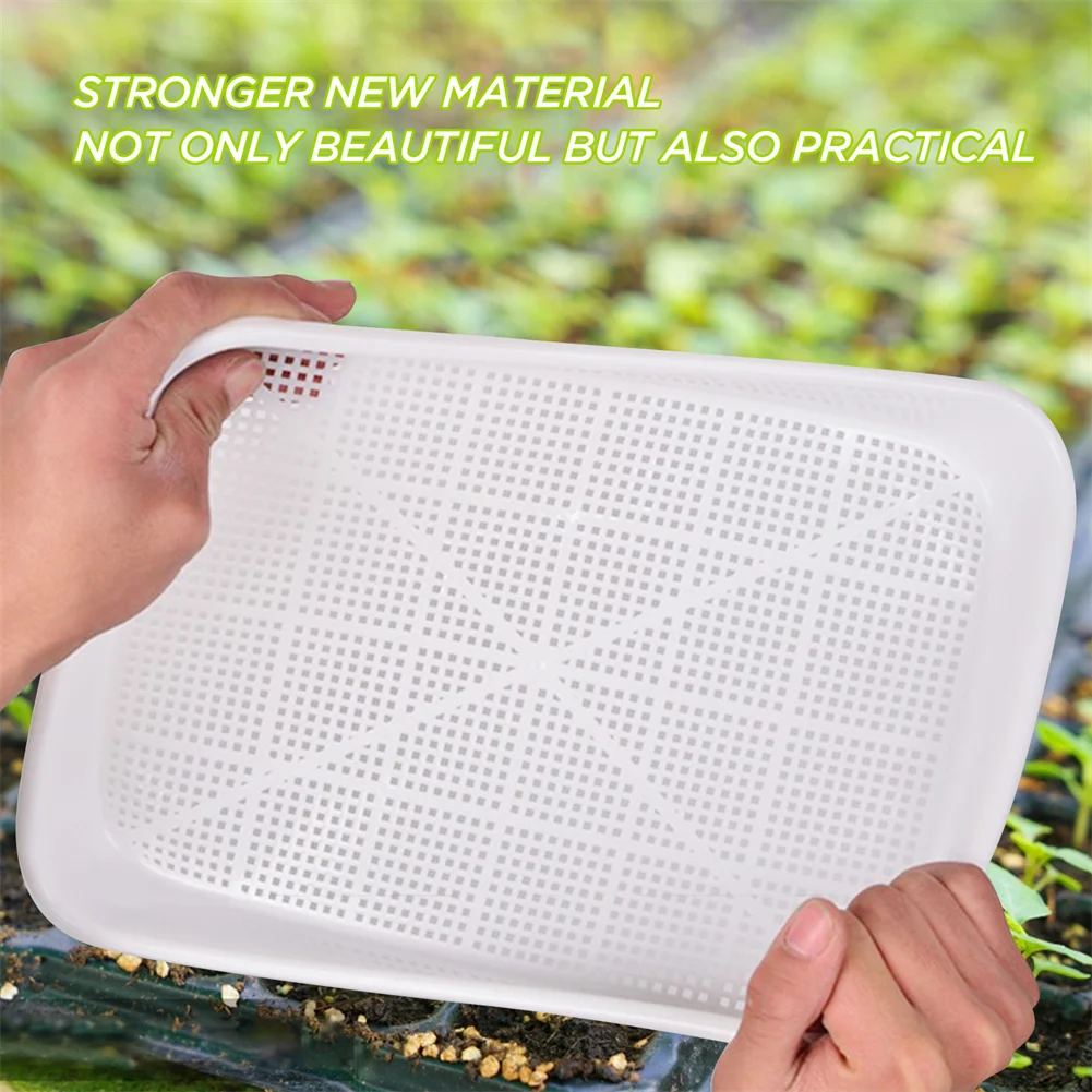 

Double Layer Bean Sprouts Hydroponic Tray Plastic Seed Tray Planting Dishes Growing Vegetables Seedling Garden Nursery Pots