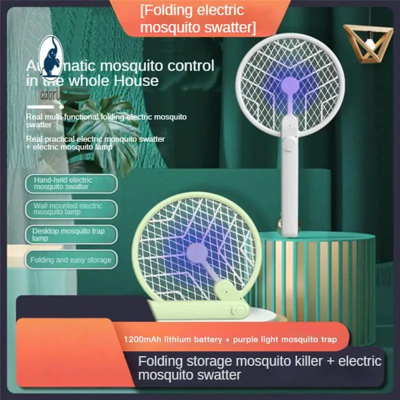 

Night Baby Sleep Protect Tools Bug Zapper Trap Hand-held Mosquito Killer Fly Zapper Swatter Foldable Mosquito Killer Lamp