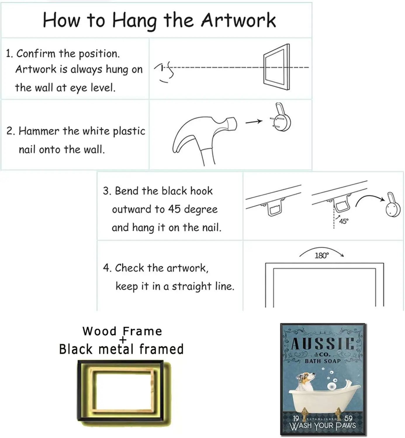 vemso ustrln Sheph Lovers Cnvs плакат Wll rt для кофейни Bthroom Home Deco decortve wll 16x