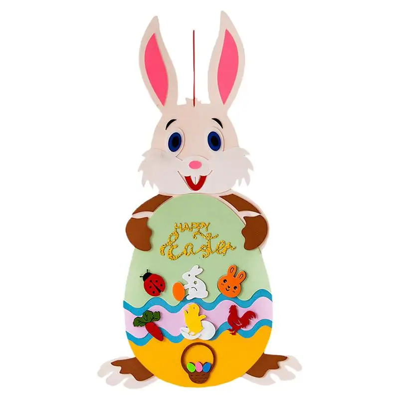 

1 set of Easter Bunny DIY Pendant Felt Pendant Wall Hanging Bunny Decoration
