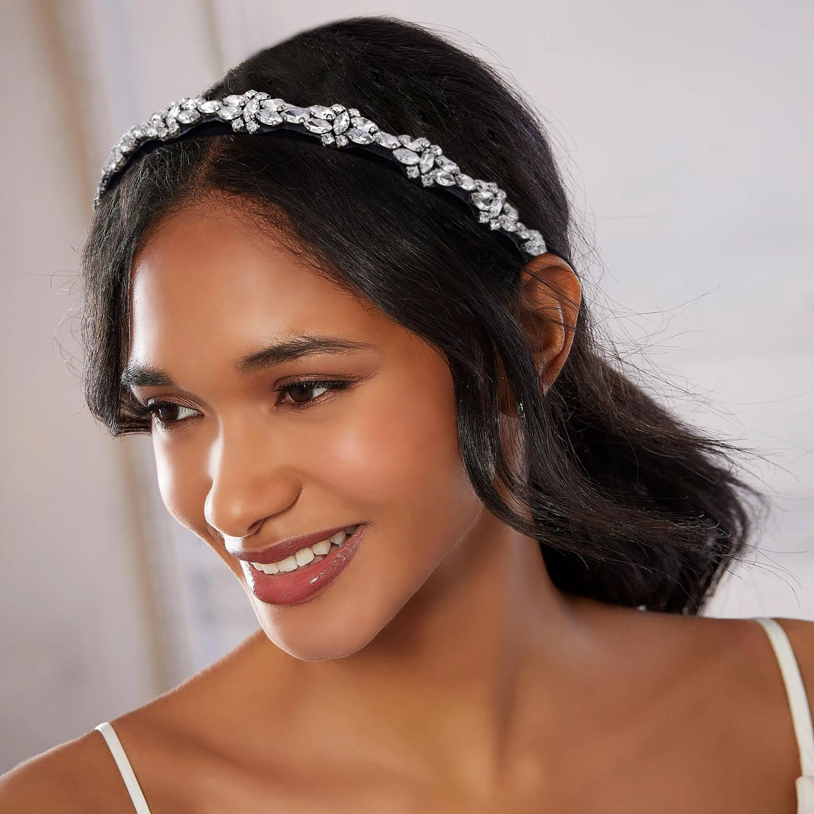 

Rhinestone Headband Baroque Headband Hairband Headwear Women Girl Headpiece Party Bridal Hair Accessories Wedding Hair Jewelry