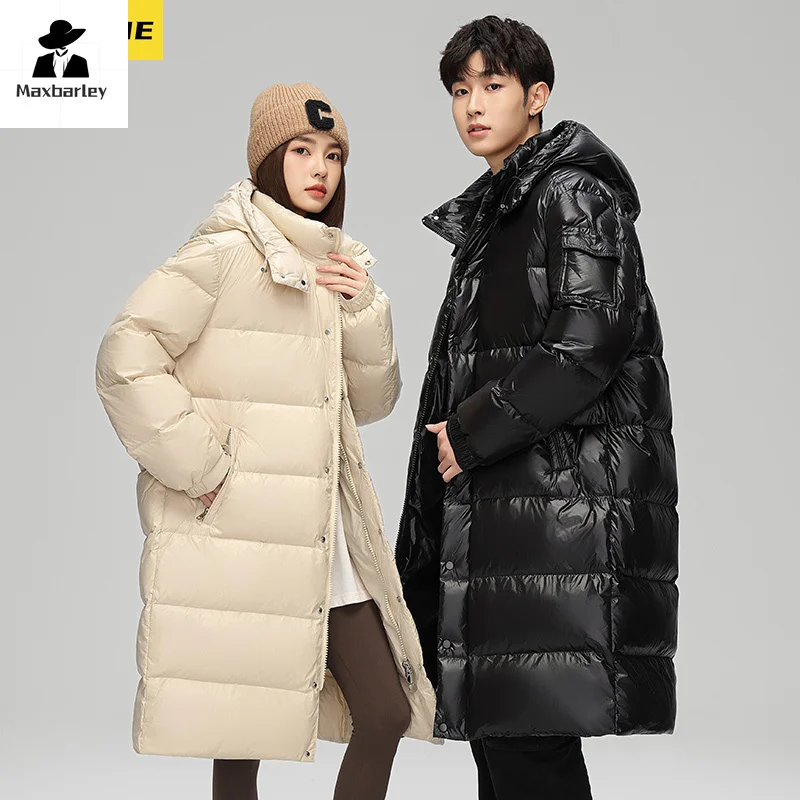 Зимний пуховик мужская высококачественная модная утолщенная куртка с капюшоном