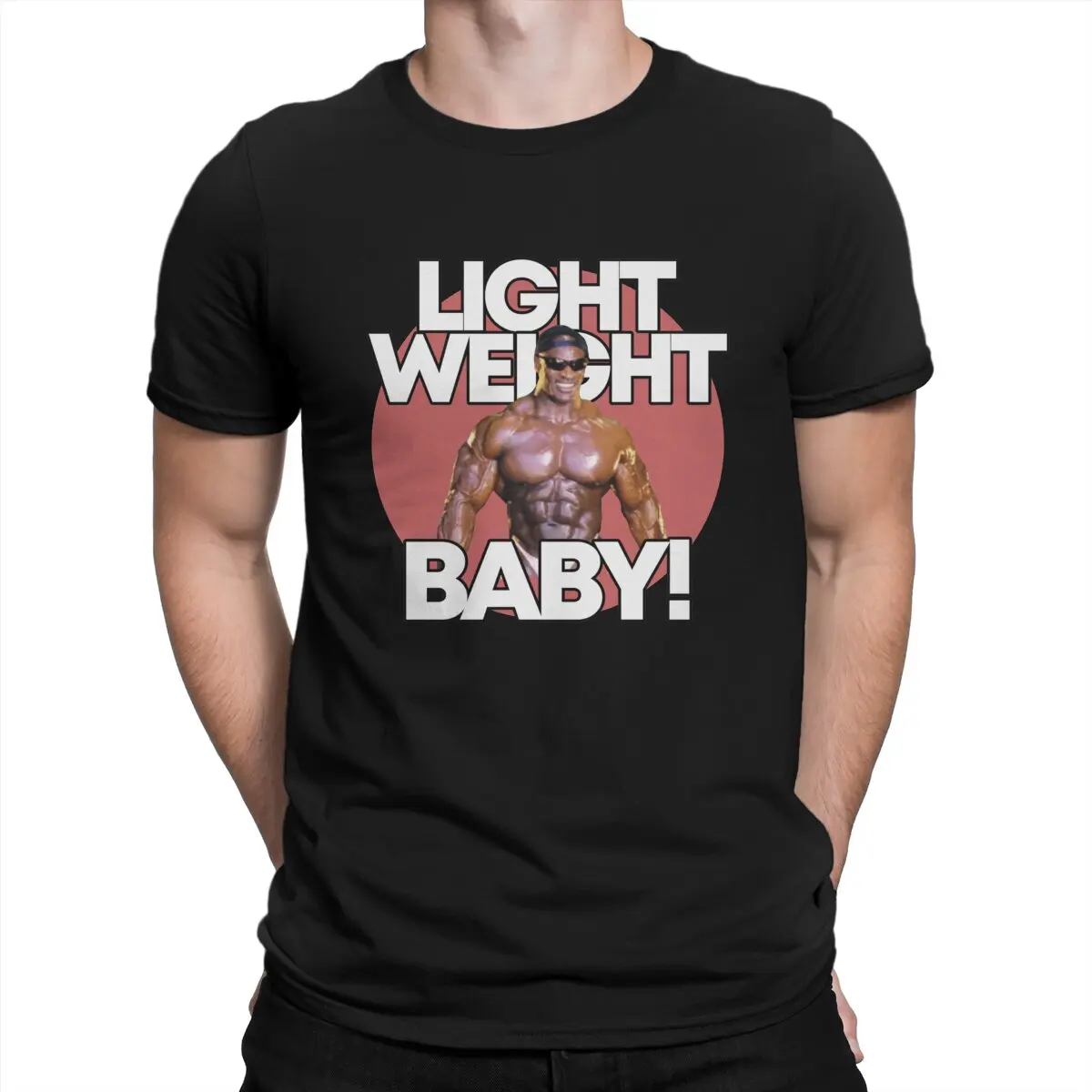 

Light Weight Baby Creative TShirt for Men Gym Instructor Weight Lifting Round Neck Basic T Shirt Personalize Gift Clothes