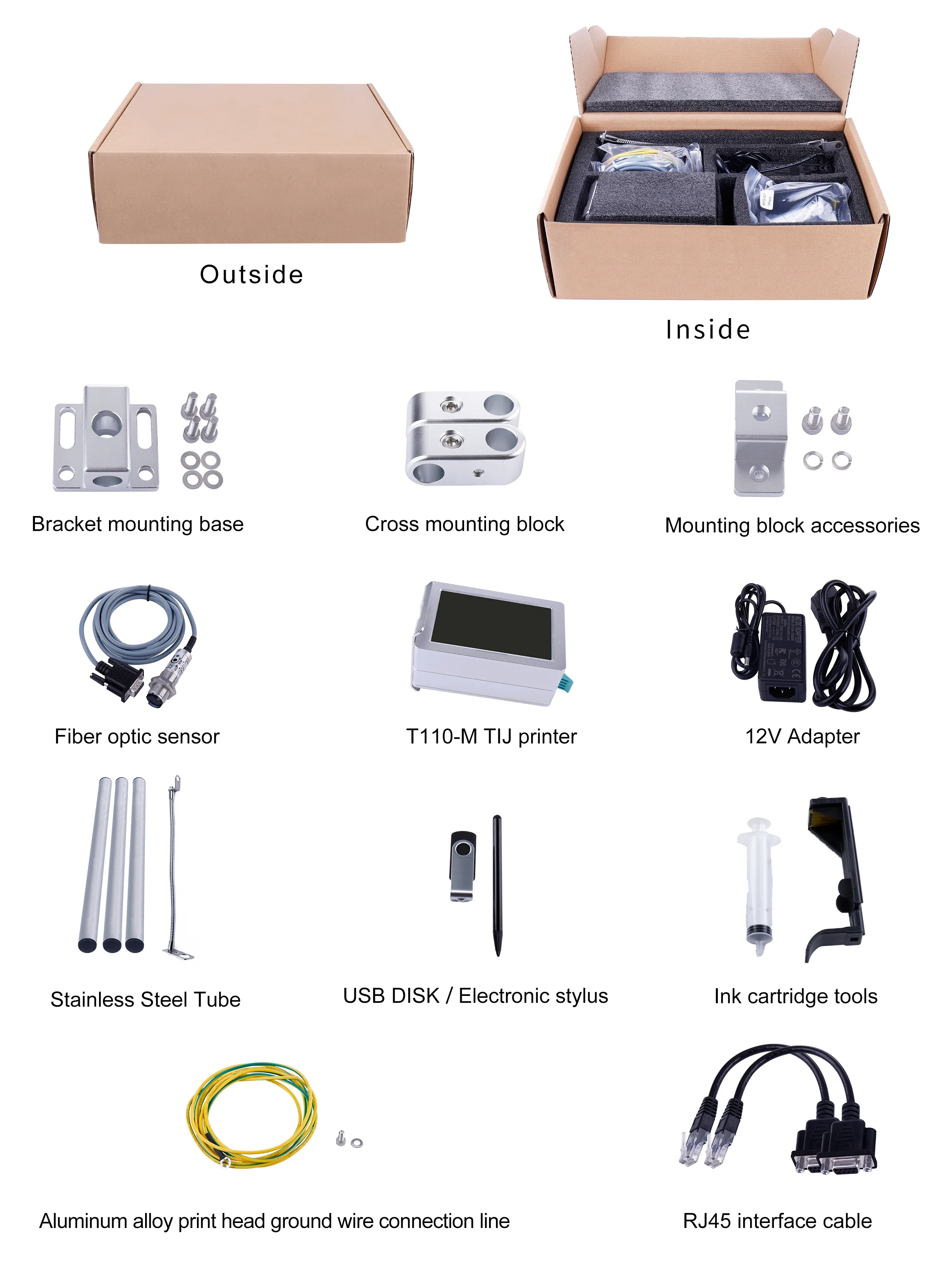Оптовая продажа автоматический T110-M онлайн-принтер для струйной печати Tij CODPAD OEM/ODM