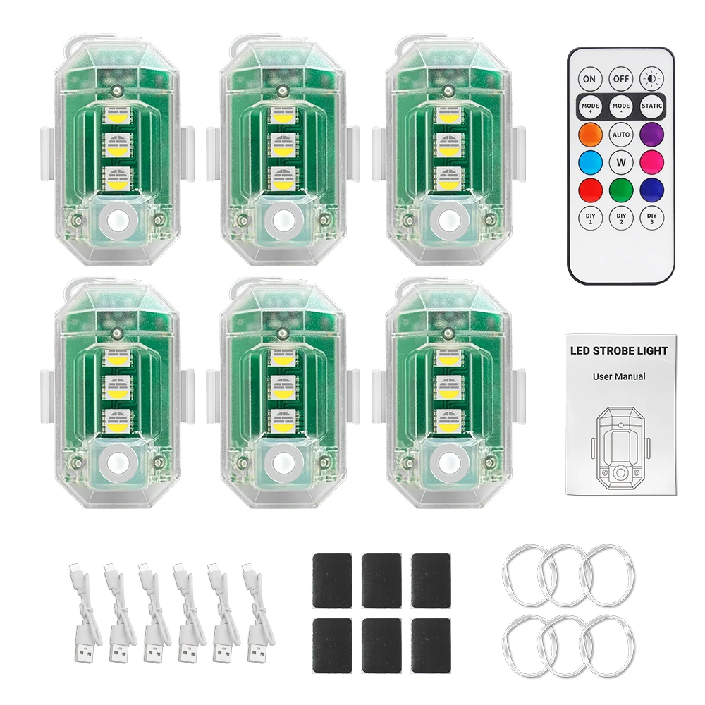 Стробоскоп для мотоцикла RGB DJI Mini 4 Mavic Air Avata светодиодная лампа аксессуары