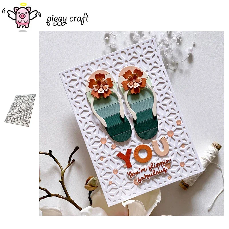 Mmao Craft металлические режущие штампы пресс-форма перекрещенная прямоугольная