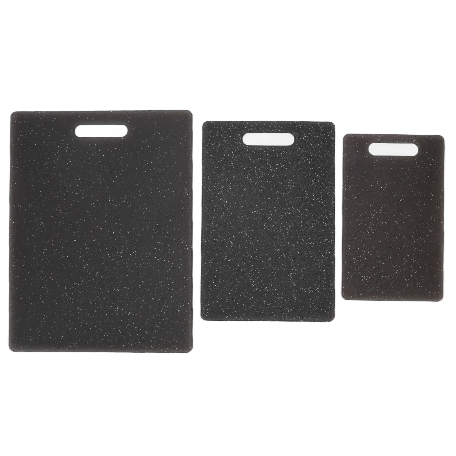 

3Pcs Cutting Board Set Imitation Marble Pattern Double‑Sided Chopping Board Kitchen AccessoryBlack