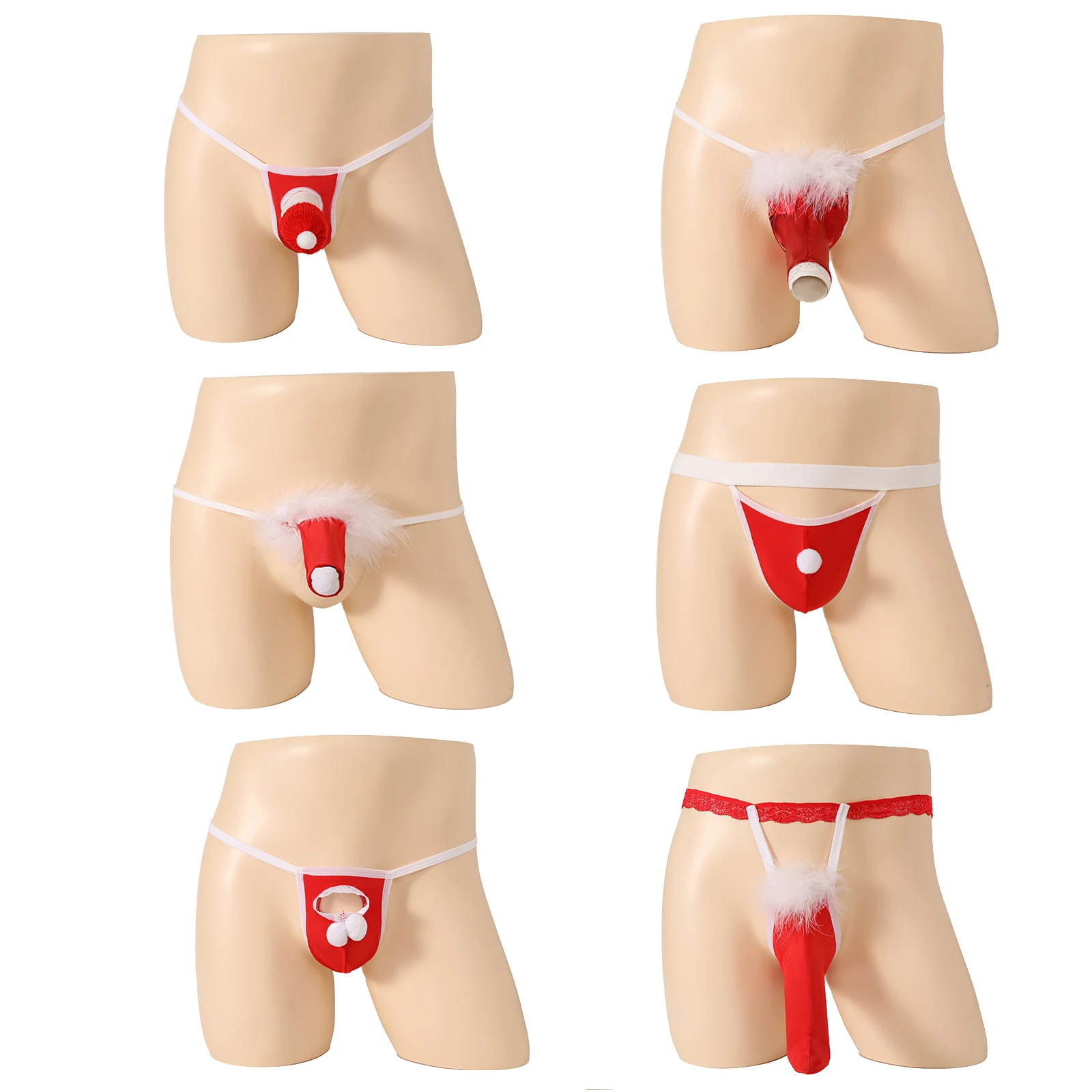 Рисунок 5 - Мужские пушистые трусики-стринги с перьями