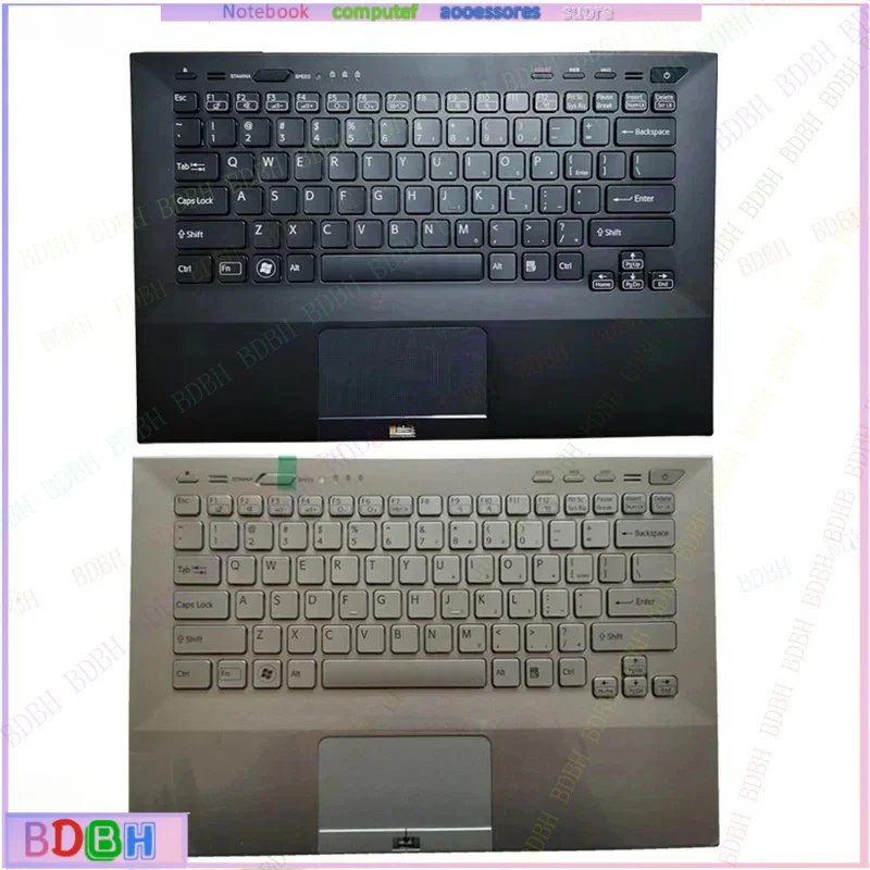 Фото НОВИНКА для SONY VAIO VPC SA SB SC VPCSA VPCSB VPCSC PCG-41216L, верхняя крышка с клавиатурой для ноутбука, подсветкой и упором для рук (US-версия) №1