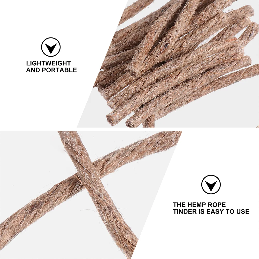 30 шт. прожигание пеший туризм пожарный стартер кемпинговая веревка инструменты