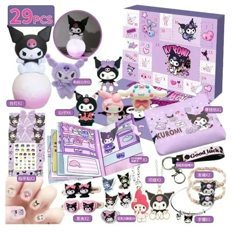 Sanrio слепая коробка классические персонажи мультфильмов Kuromi Рождественский