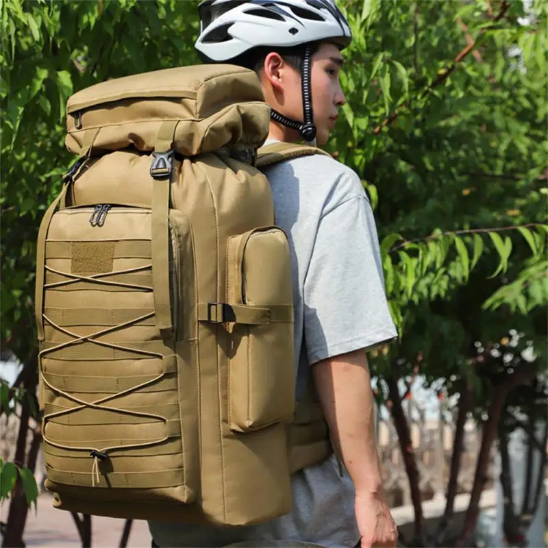 

Tactical Backpack 80L Men Travel Bag Large Outdoor Sports survival gear Climbing Hunting Fishing Hunting Hiking Army Camping