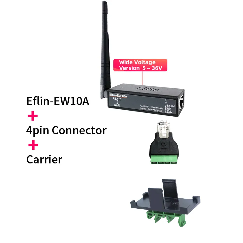 Самые маленькие беспроводные сетевые устройства Elfin-EW10A Modbus TPC IP Функция RJ45 RS485 для