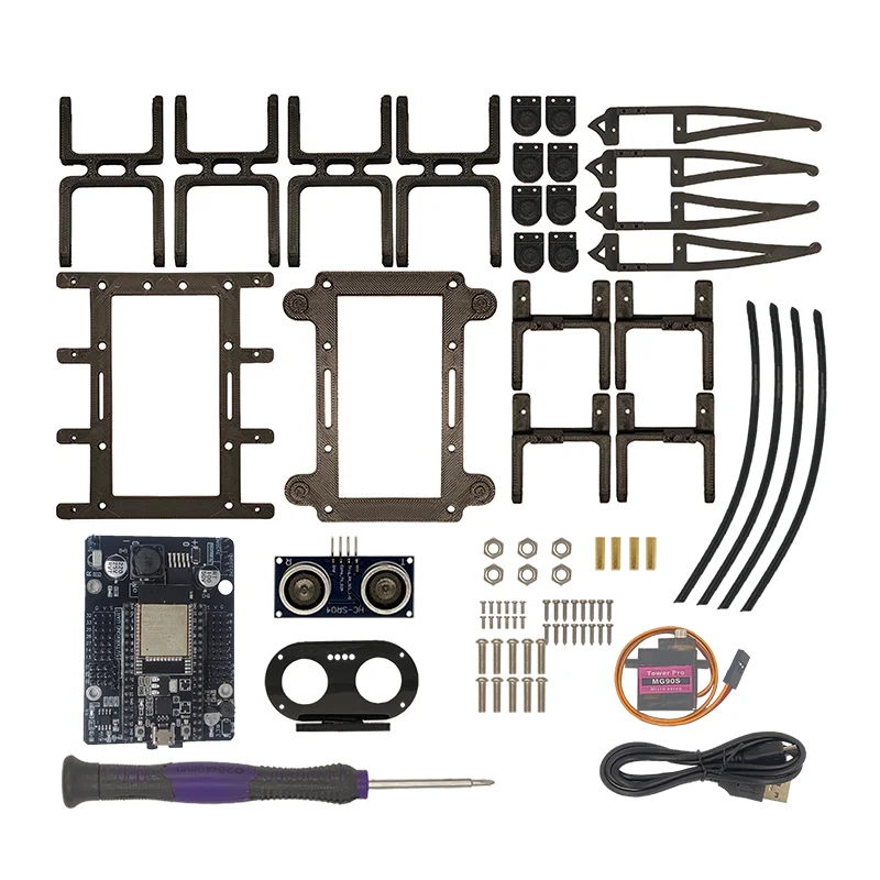 QuadBot-TD 3DOF квадрупед биометрический паук программируемый робот с поддержкой Arduino