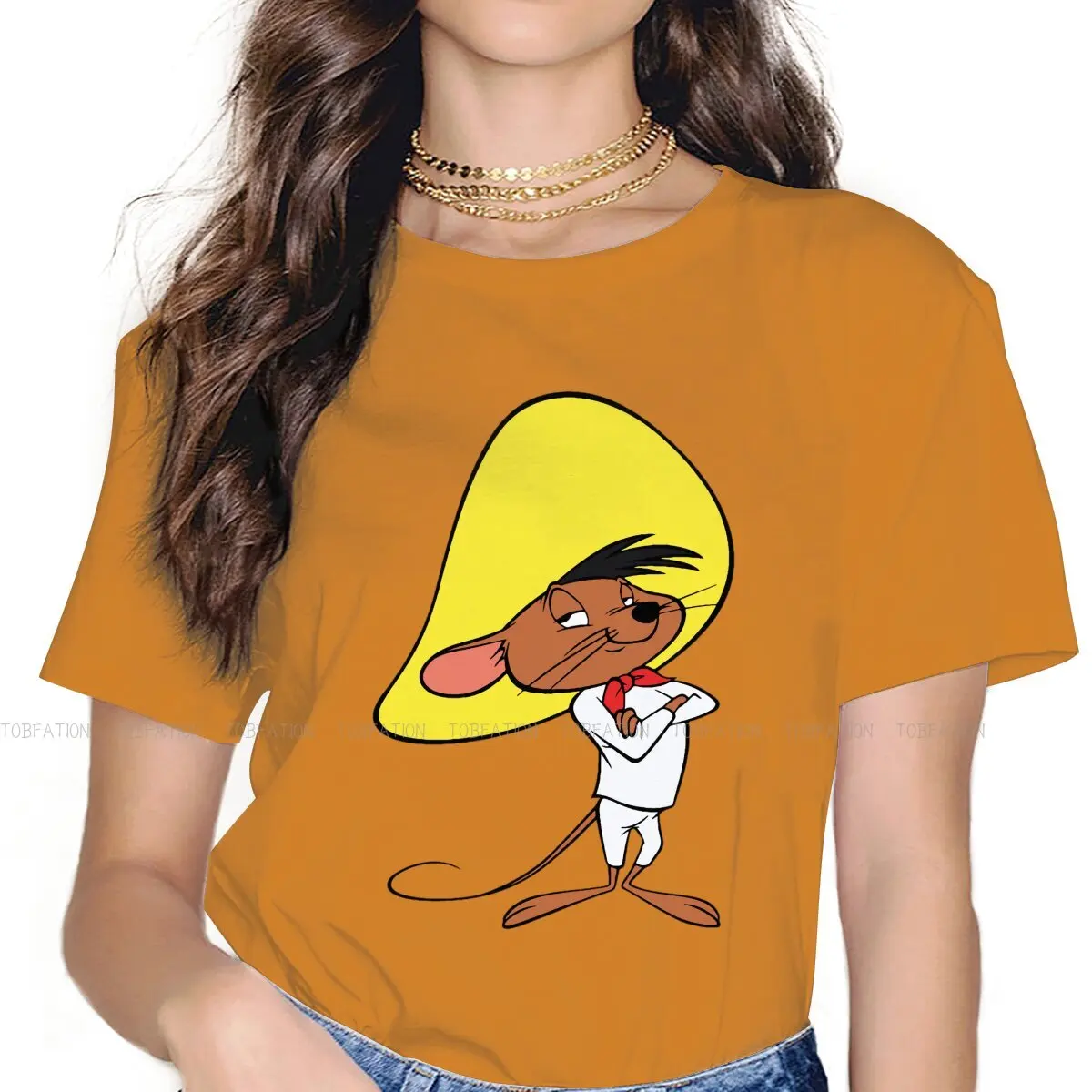 

Tsundere футболка с круглым воротником Speedy гонсалс отряд смерти крысы Оригинальная футболка женская одежда модная Большая распродажа