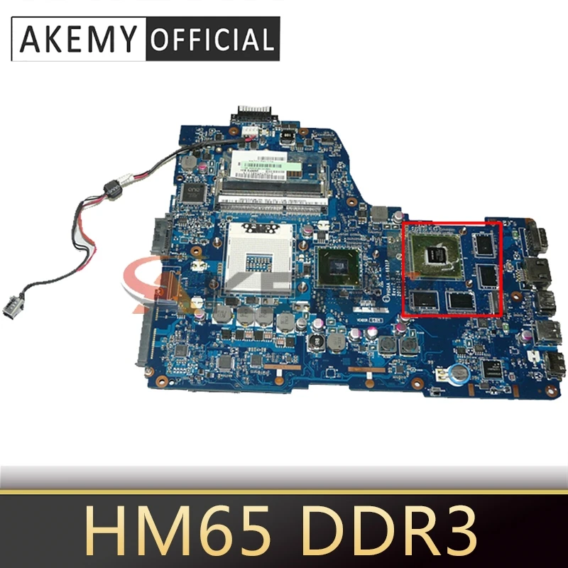 

AKEMY K000125640 For Toshiba Satellite A665 Notebook Mainboard LA-6831P HM65 N12P-GS-A1 DDR3 Laptop Motherboard