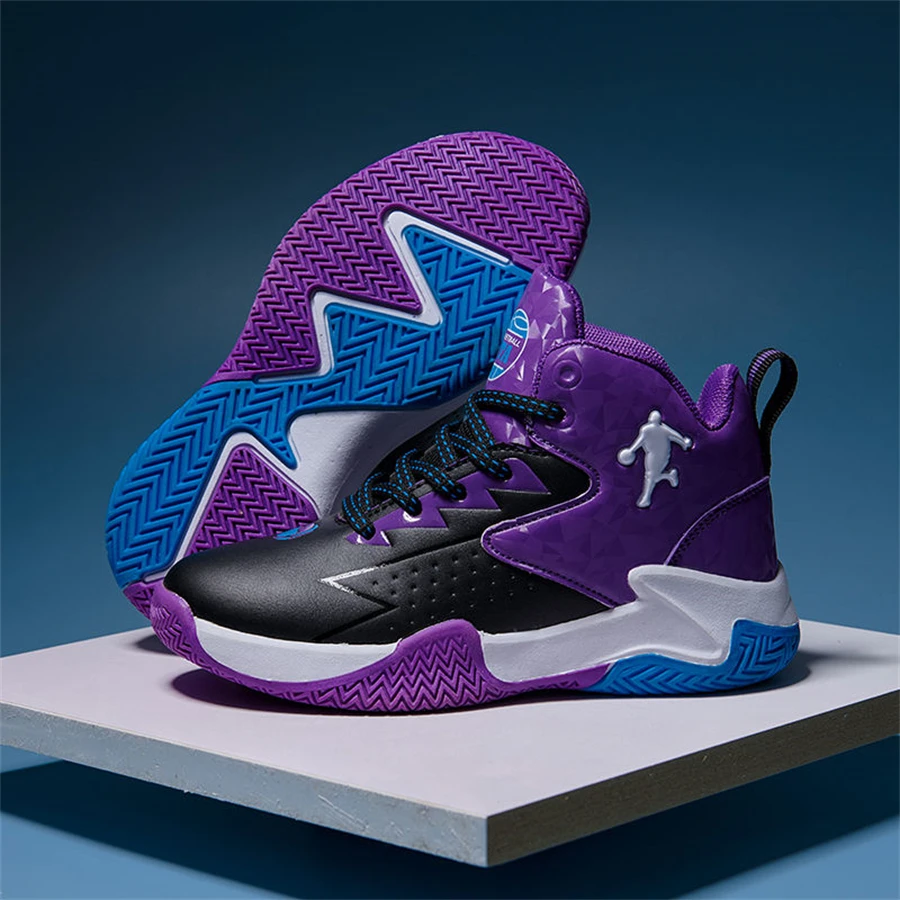 Boys High Quality Basketball Shoes New Children's Brand Jordans Youth Sports Shoes High Top Students Basketball Sneakers