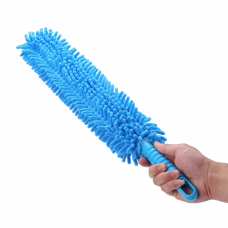 

New Flexible Extra Long Soft Microfiber Noodle Chenille Blue Car Wheel Wash Brush Microfiber Wheel Cleaner Car Wash Accessorie