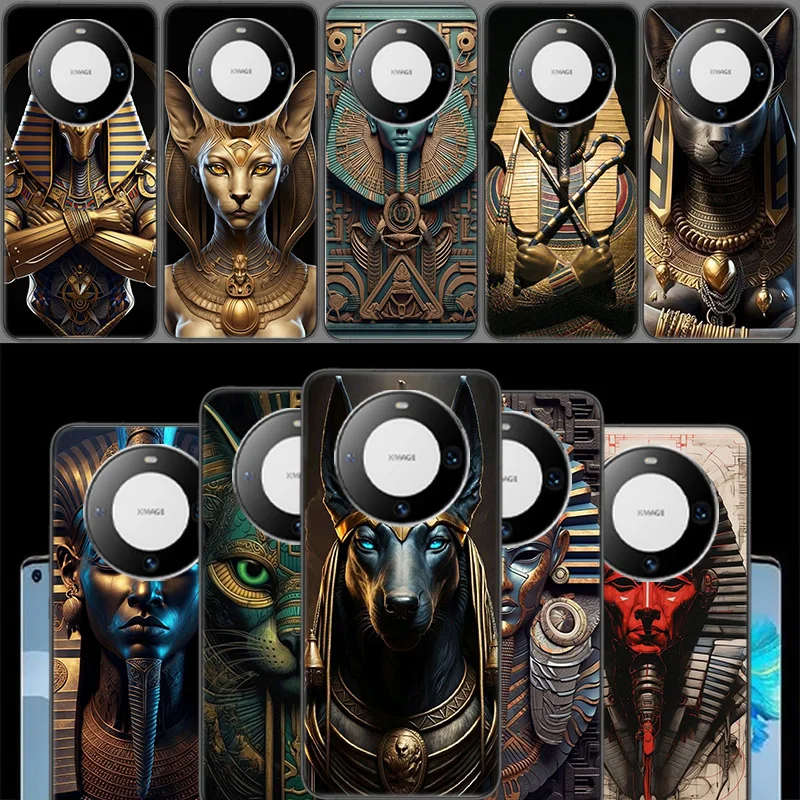 Чехол для телефона с египетским фараоном Huawei P40 Lite P50 Pro P30 P20 P10 Y5 Y6 Y7 Y9 2019 Mate 30 20 10