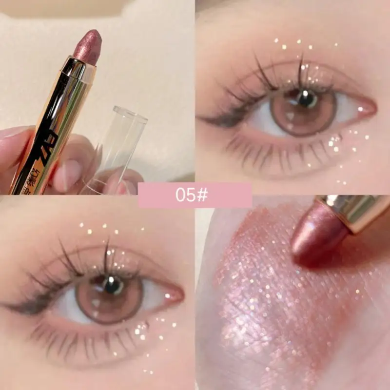 

Pearlescent Eyeshadow Pen Lasting Waterproof Not Blooming Shiny Pearlescent Gel Pencil 6 Colors Silkworm Eye Shadow Pen Makeup